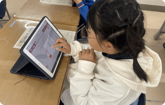 タブドリを使っている子どもたちの反応
