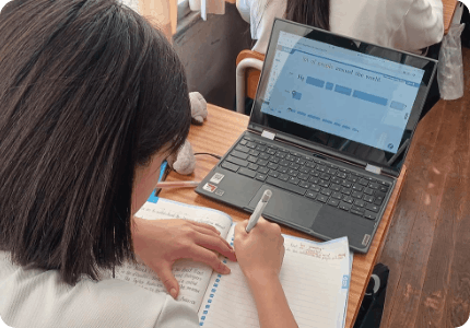 題材文のディクテーション・スピーキング学習