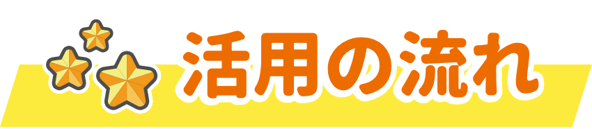 活用の流れ