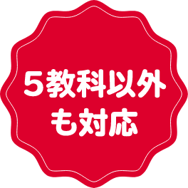 5教科以外にも対応